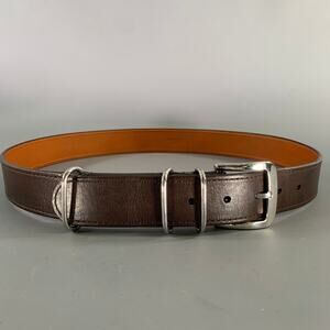 SHINOLA Size 36 Black Leather Belt